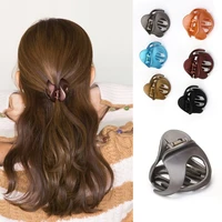 1pc hair claw women girls frosting hair clamp hair jaw clip grip barrettes korean style plastic hair pin styling accessories
