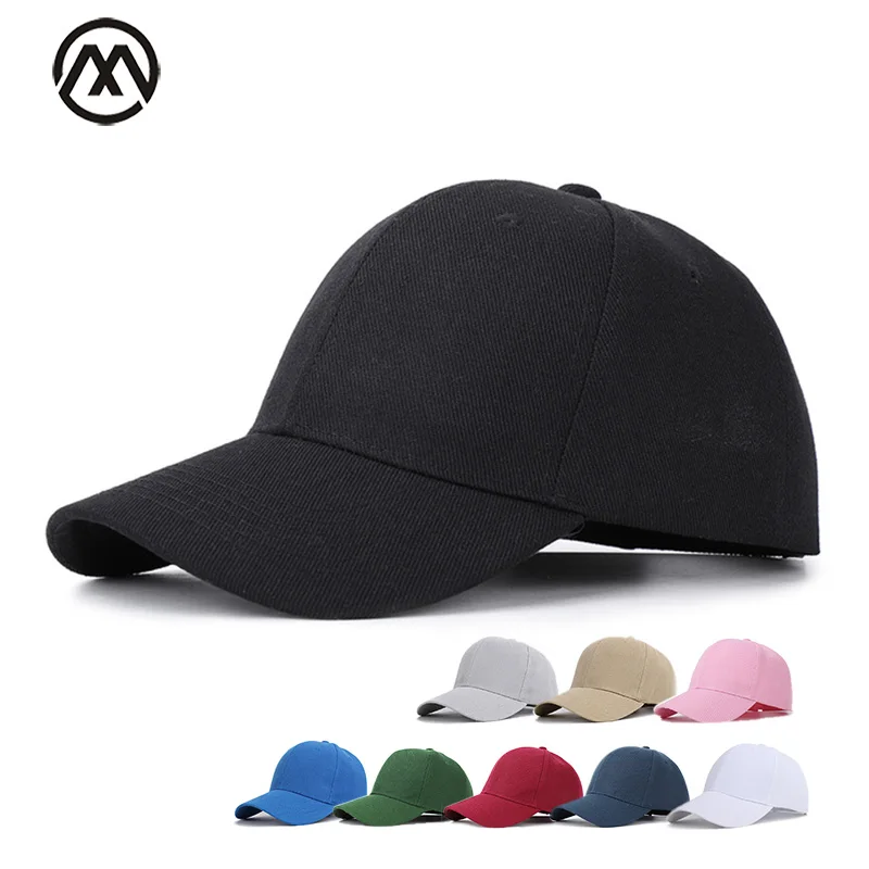 Однотонная бейсболка для мужчин и женщин хлопковая модная уличная Кепка с