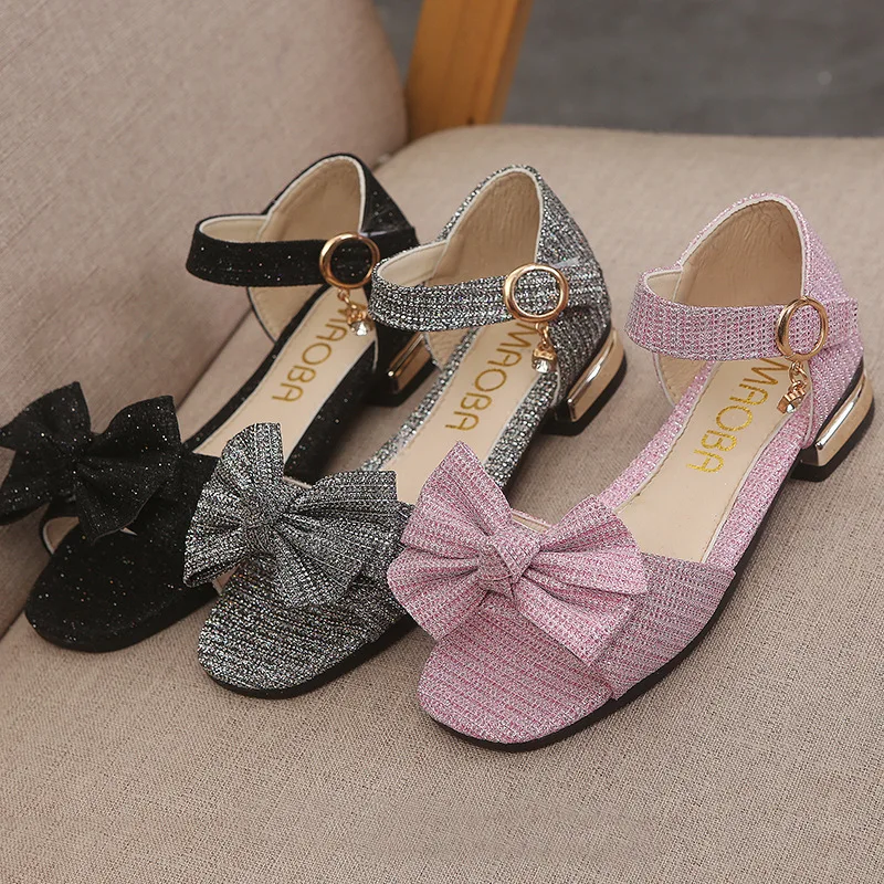 Летние пляжные сандалии с открытым носком для девочек подростков милые