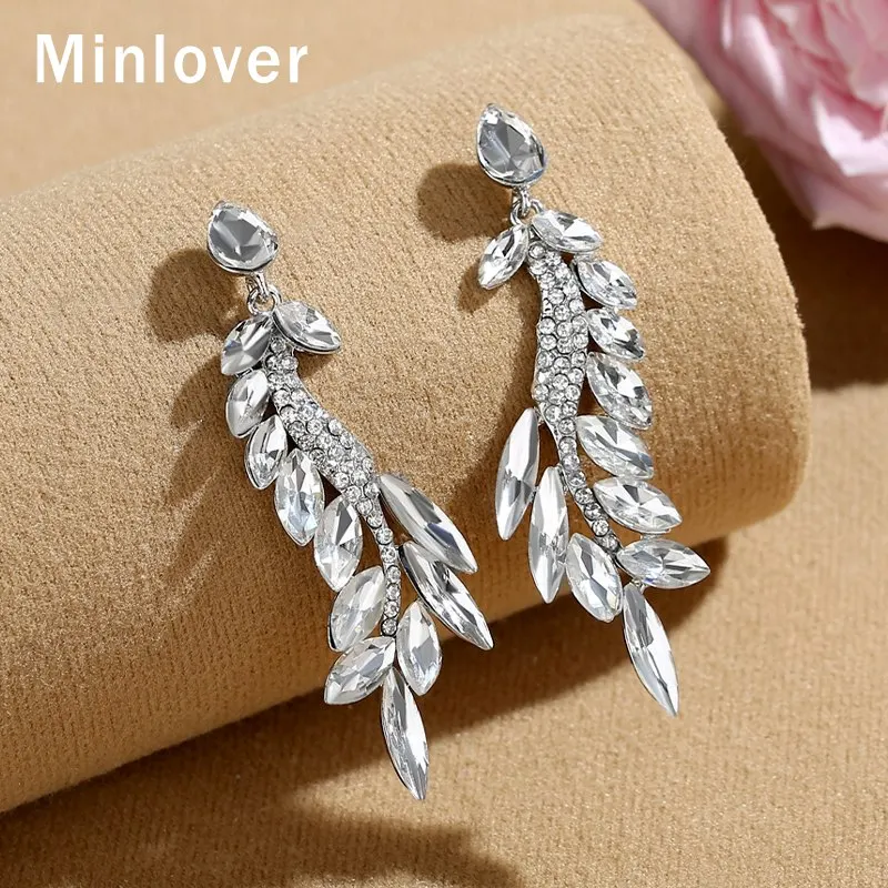 Женские серьги-подвески с кристаллами свадебные серьги подвесками | Украшения и