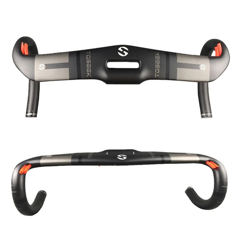 

Интегрированный руль из углеродного волокна для дорожного велосипеда TOSEEK, изогнутый стержень UD, матовый, 400/420/440 мм, Аксессуары для велосипе...