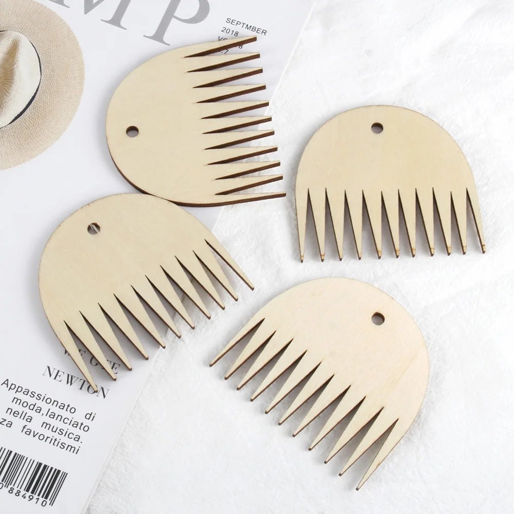 Гобеленовая искусственная деревянная ткацкая расческа DIY плетеные инструменты