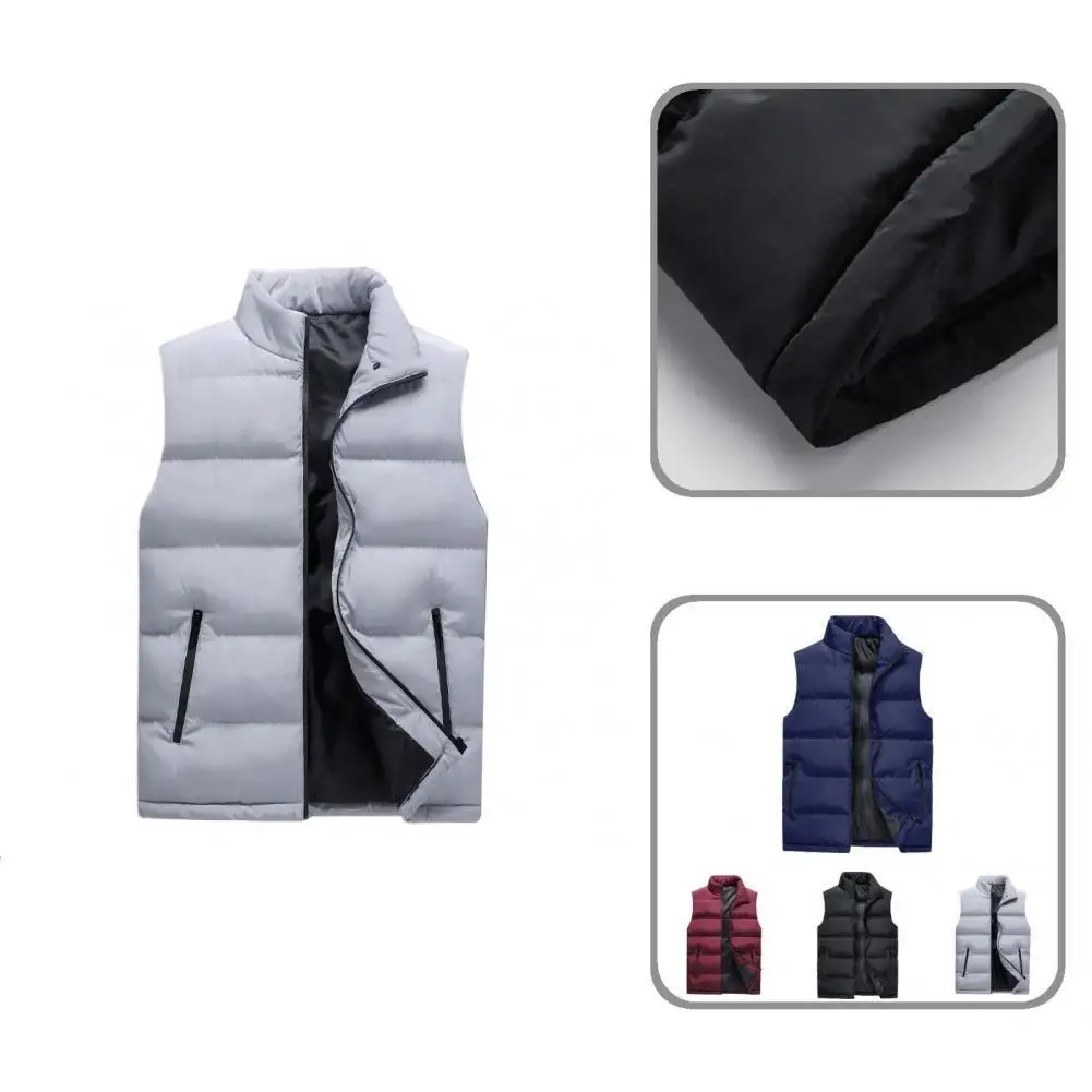 

7 Sizes Regular Warm Thick Men Waistcoat Practical Men Jacket Slim for Winter