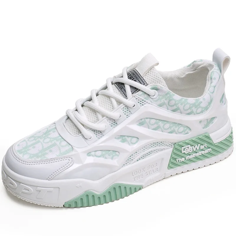 

Summer net surface Breathable all - match thick - sole heighten teenager board Running shoes thick - sole breathable board shoes