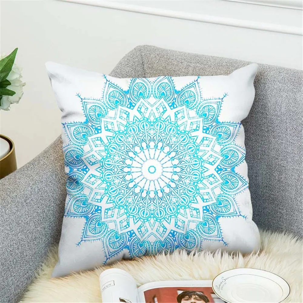 

Декоративные наволочки мандала, наволочки для подушек, Квадратные наволочки для диванных подушек, наволочки для сиденья, 45x45 см