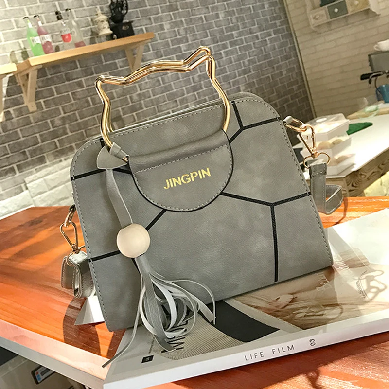 

Women's Crossbody Bags 2021 Fashion Simple Ladies Shoulder Cat Handle Bag Luxury Designer Female Handbag Women's Leather Purse