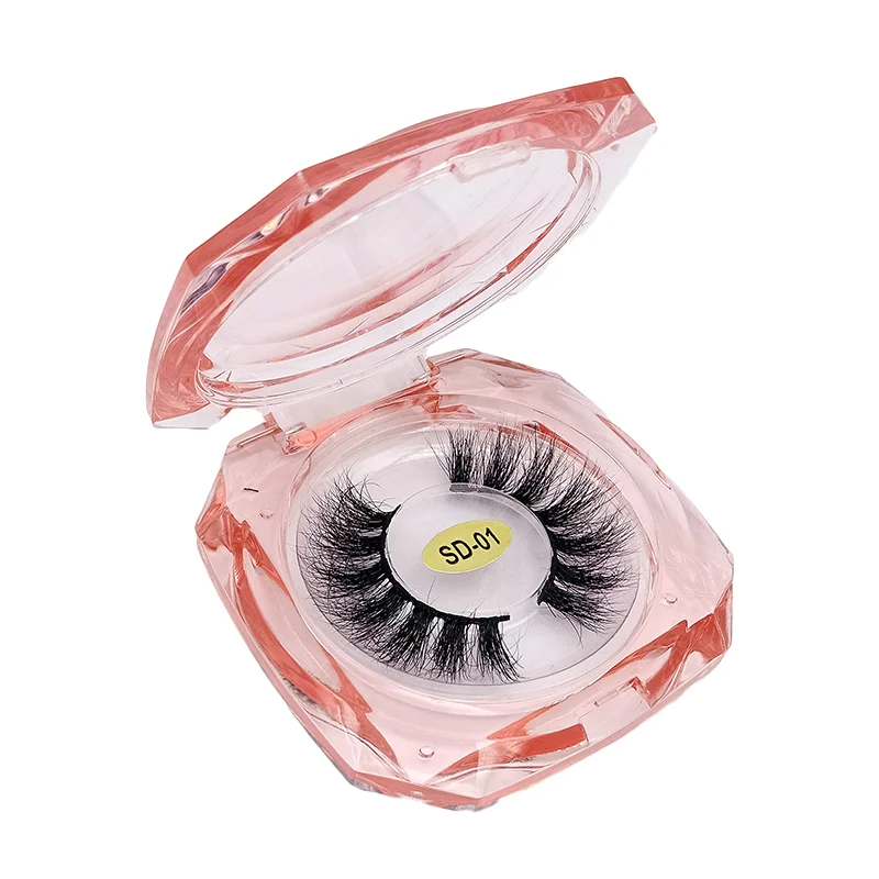 

Diamond Lash Case Custom box Mink Eyelashes Thick Natural Long False Eyelashes High Volume Mink Lashes Soft Dramatic Eye lashes