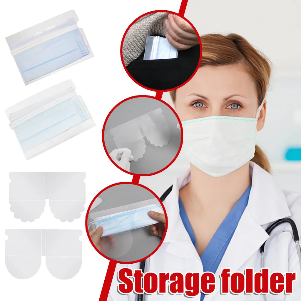 Безопасная портативная маска для лица с зажимом хранения Пылезащитная