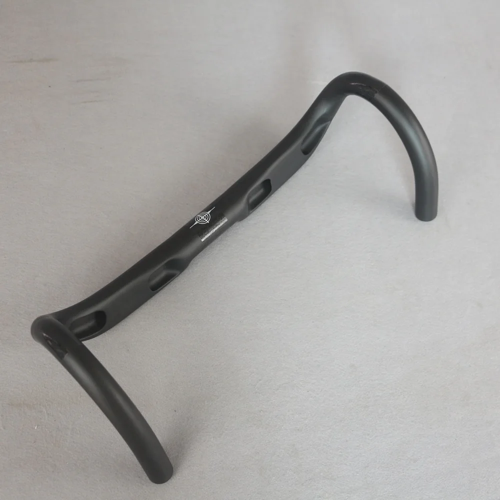 Руль из углеродного волокна для дорожного велосипеда черный матовый руль 400 мм с