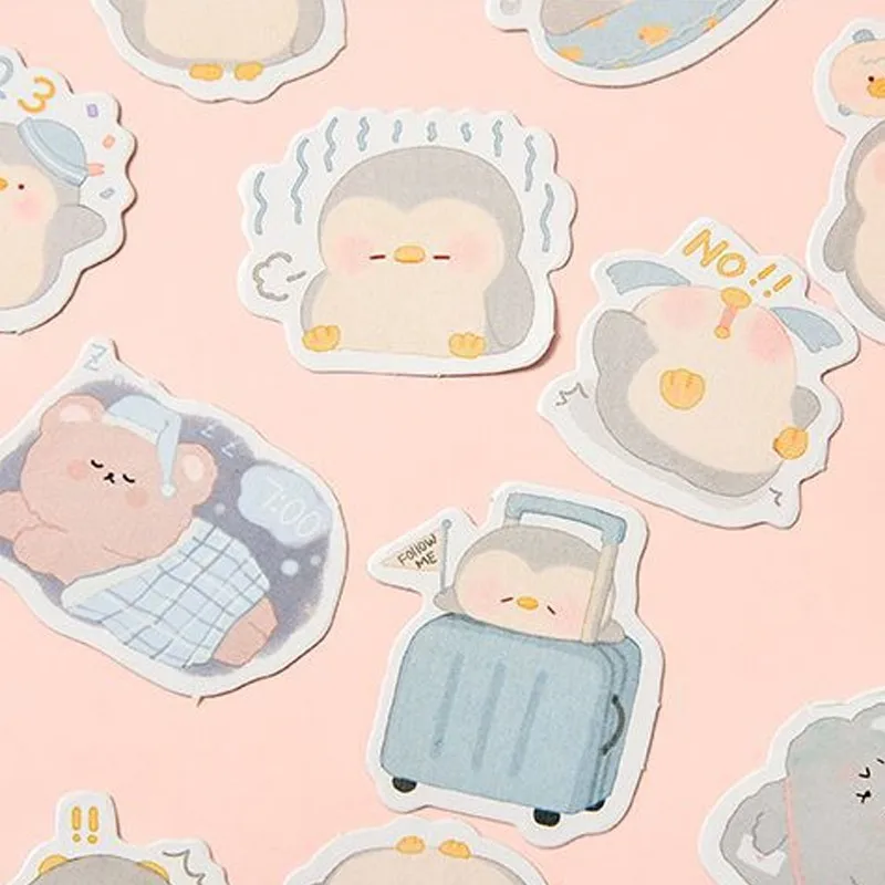 45 шт. в мини-коробке милые наклейки виде животных кошка суши толстая оранжевая