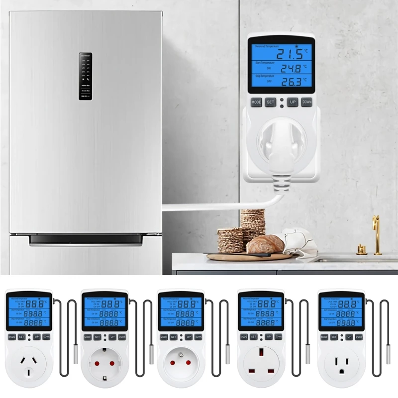 

Розетка-контроллер температуры с датчиком и подсветкой