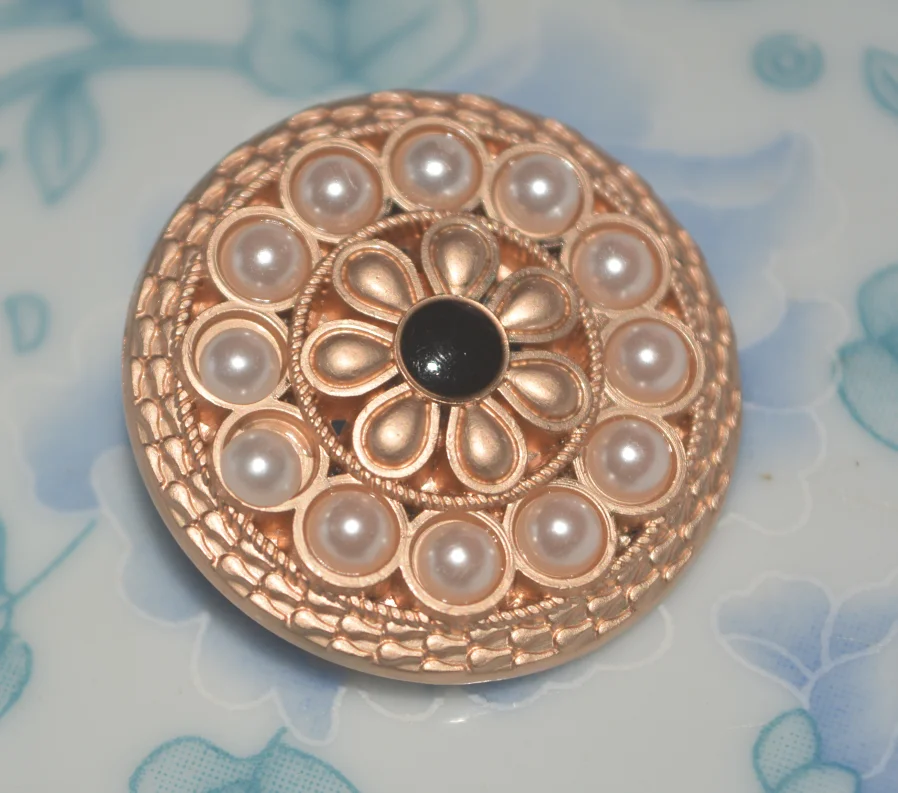 Кнопка металлической декоративной пуговицей воротник самодельные Украшения