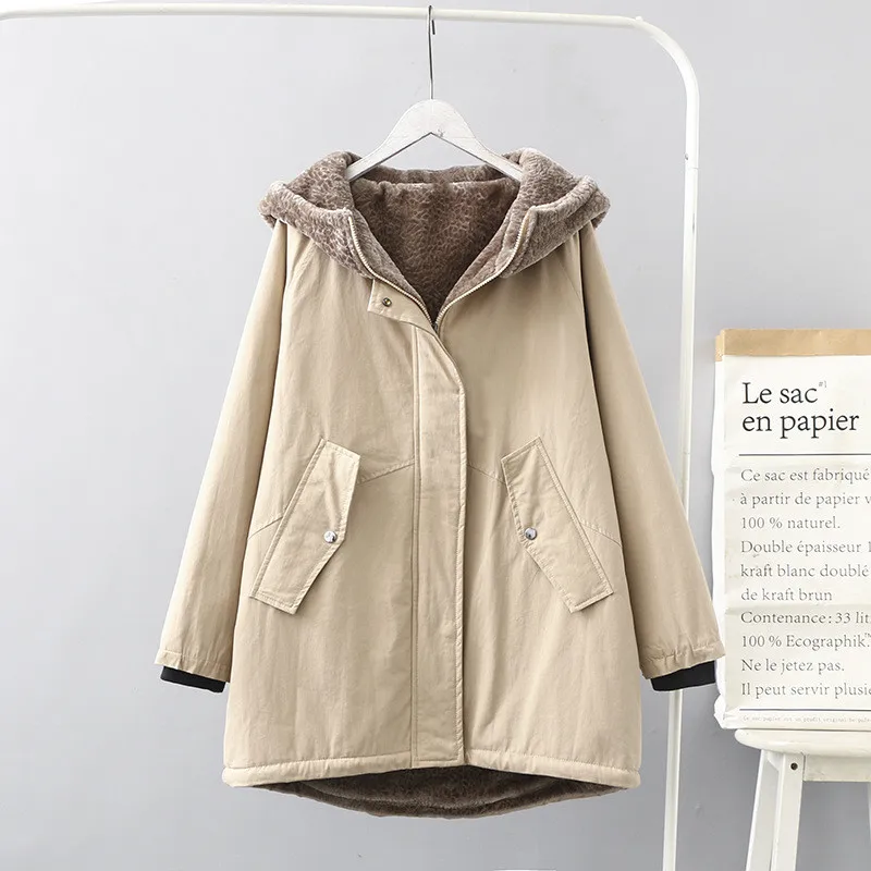 Куртка женская хлопковая в стиле оверсайз модная утепленная непродуваемая