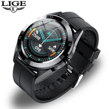 LIGE Bluetooth Phone Smart Watch Men Waterproof Sports Fitness Watch Health Tracker Weather Display 2020 New smartwatch Woman
