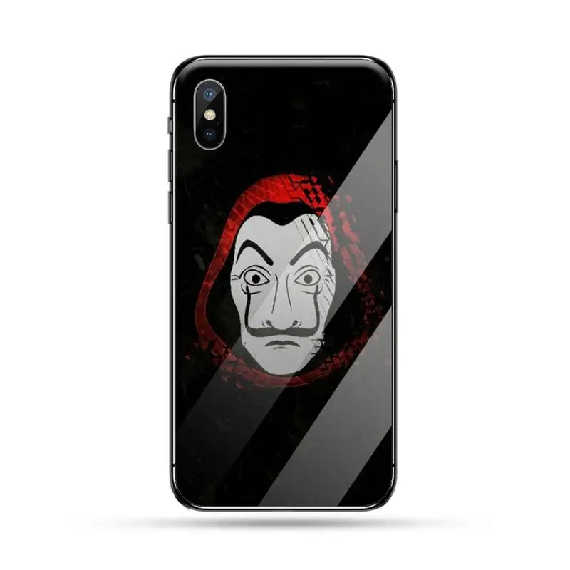 

LA CASA DE Style american TV show Phone Case Tempered glass For iphone 5C 6 6S 7 8 plus X XS XR 11 PRO MAX