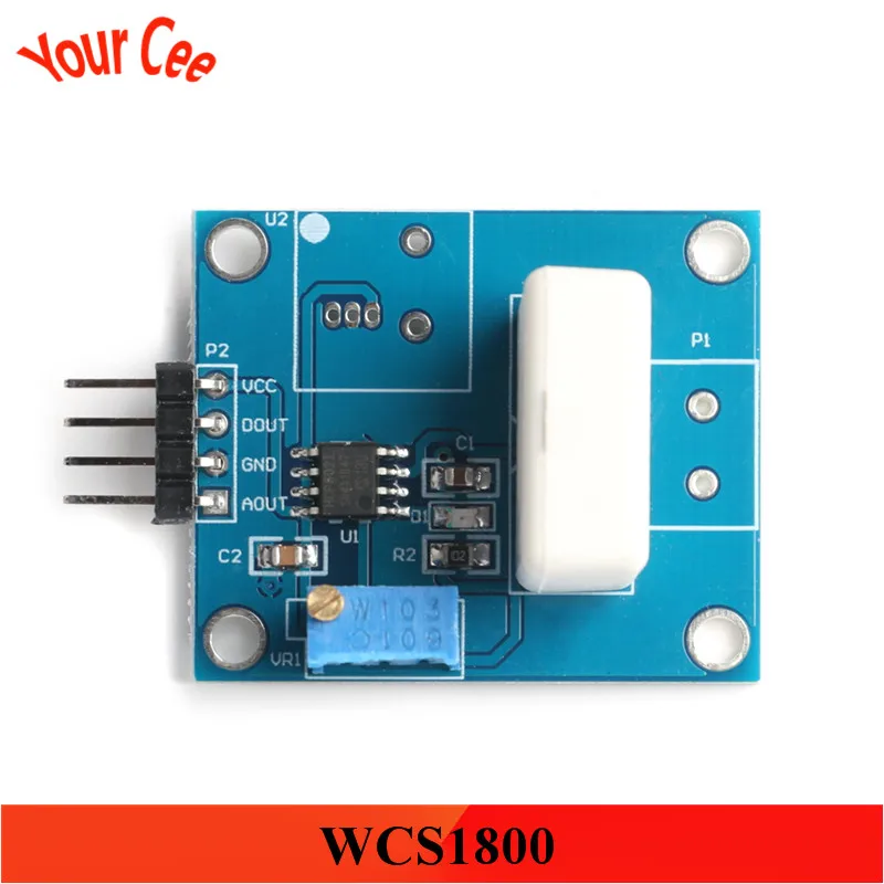 WCS1800 модуль датчика Холла Датчик обнаружения 35A короткого замыкания защита от