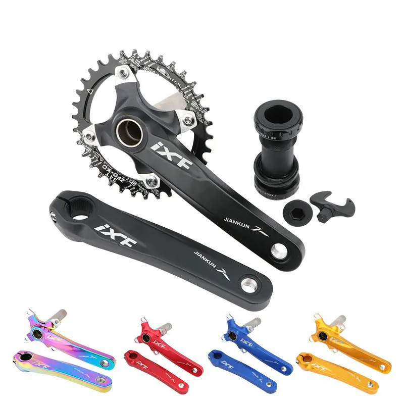 

MTB велосипедные рукоятки 104BCD 32 34 36 38T 170mm Полые интегрированный Crank каретка 1 костюм однодисковое рукоятка MTB дропшиппинг
