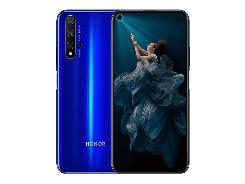 ИИ камера Honor 20 с глобальной прошивкой 4G LTE мобильный телефон 48 Мп + 32 МП Kirin 980