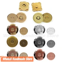 10setslot 10mm 20mm magnetic buttons snap clasps for materials buckle sewing purse handbag bag craft wallet parts accessories