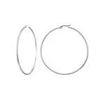 Большие большие гладкие круглые серьги-кольца для женщин из нержавеющей стали Гипербола пирсинг в стиле панк большие круглые серебряные подарки