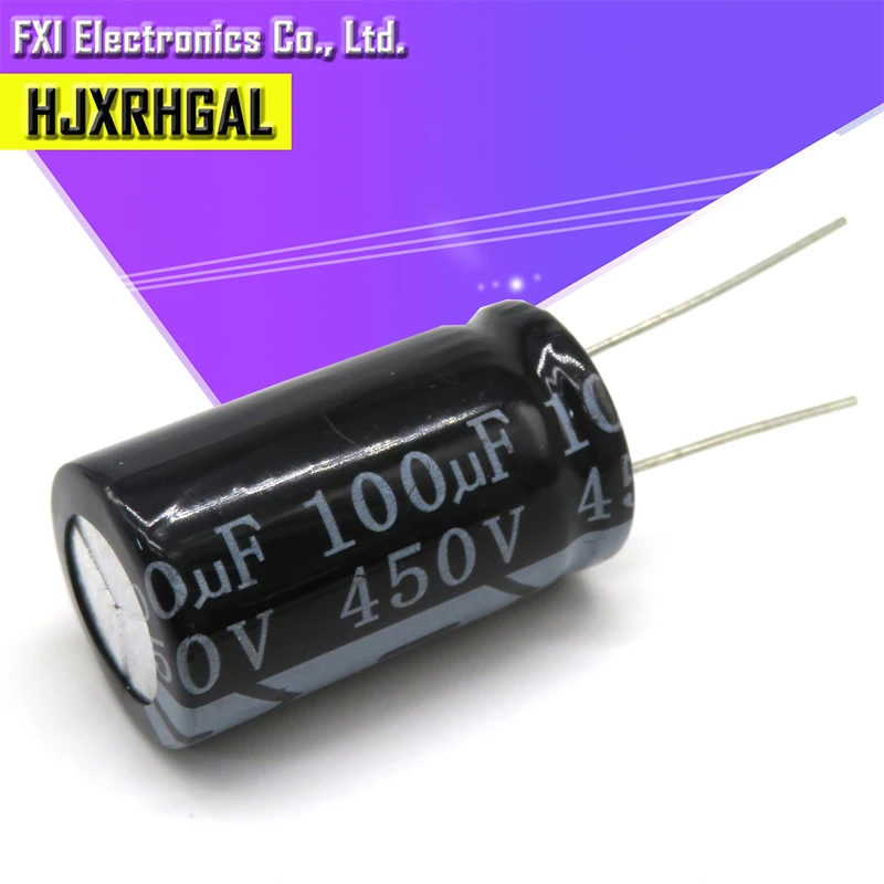5 шт. 450v100uf 450v 100 мкФ 18x31 18*31 электролитический Капа конденсатор с алюминиевой