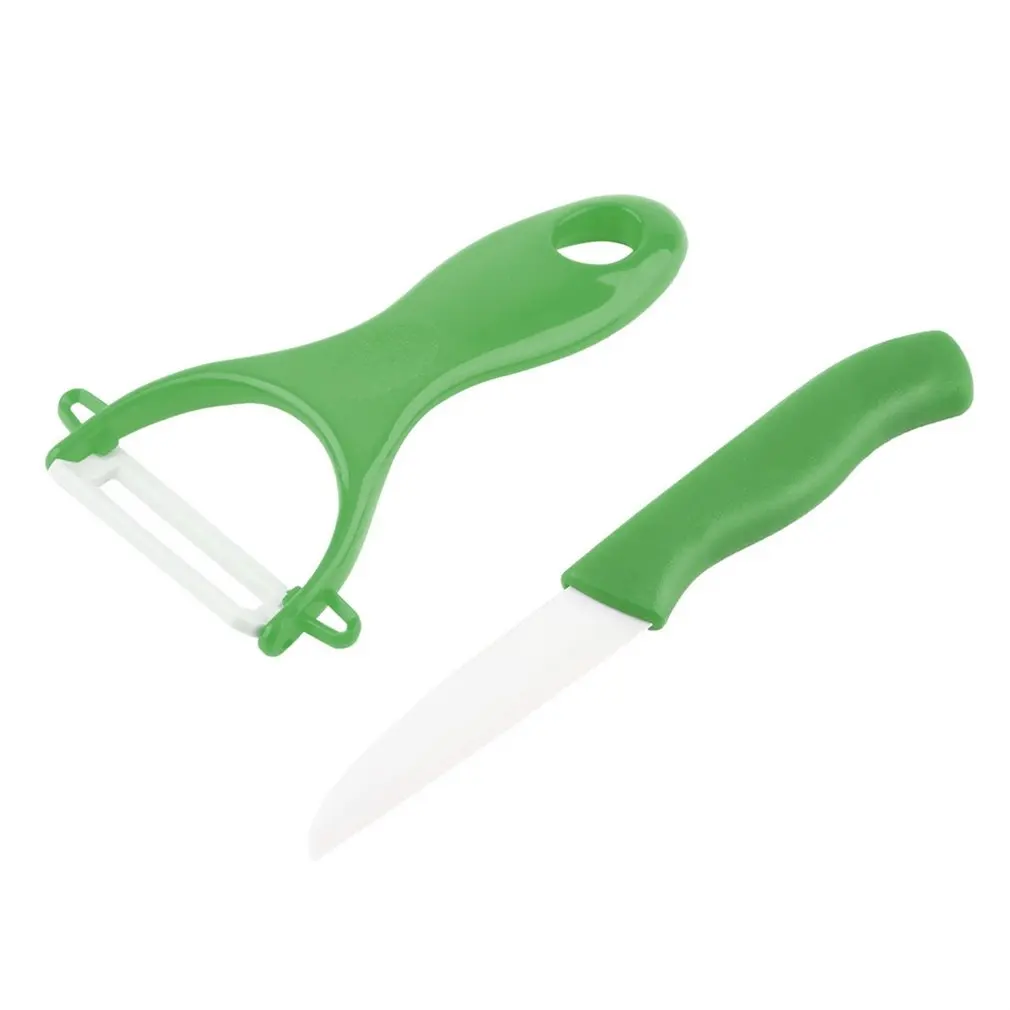 Нано-кухонный керамический нож Столовые приборы + Овощечистка фруктов набор