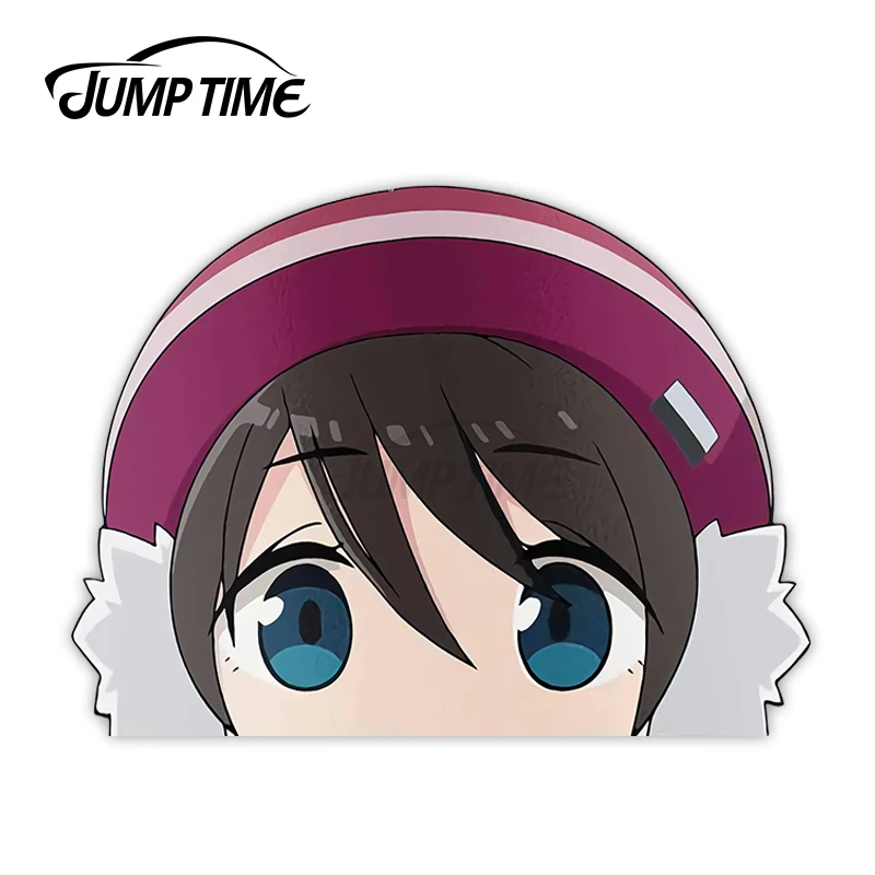 Наклейка для автомобиля JumpTime 13 x 11 см для Ены Сайтоу из аниме Yuru Camp.