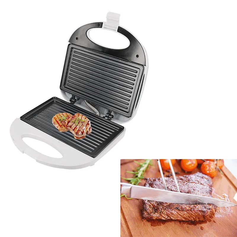 Жаровня для сэндвичей хлебопечка электрический гриль машина мяса стейка
