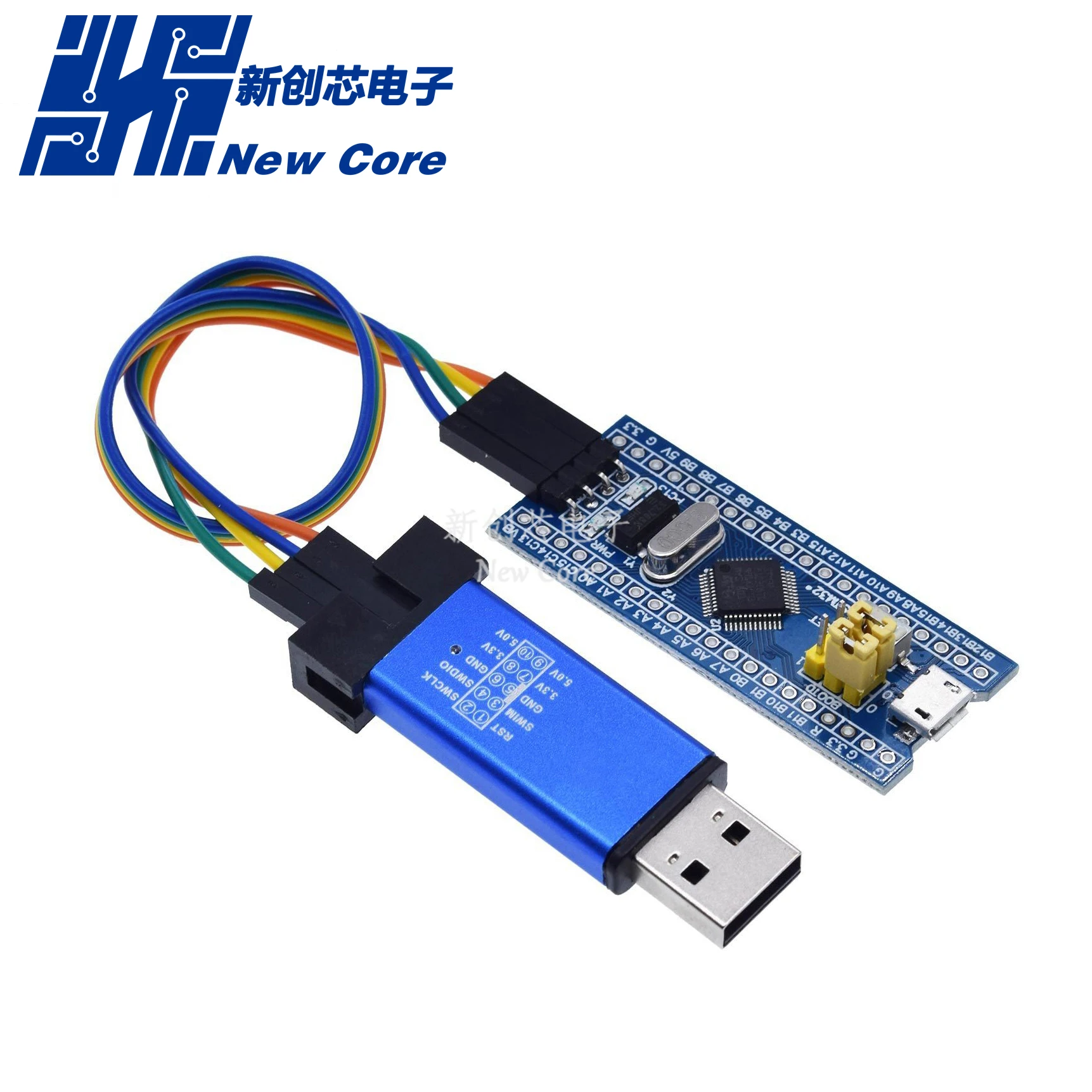 STM32F103C8T6 ARM STM32 Minimum System Development Board Module + ST-Link V2 Mini STM8 Simulator Download | Электронные