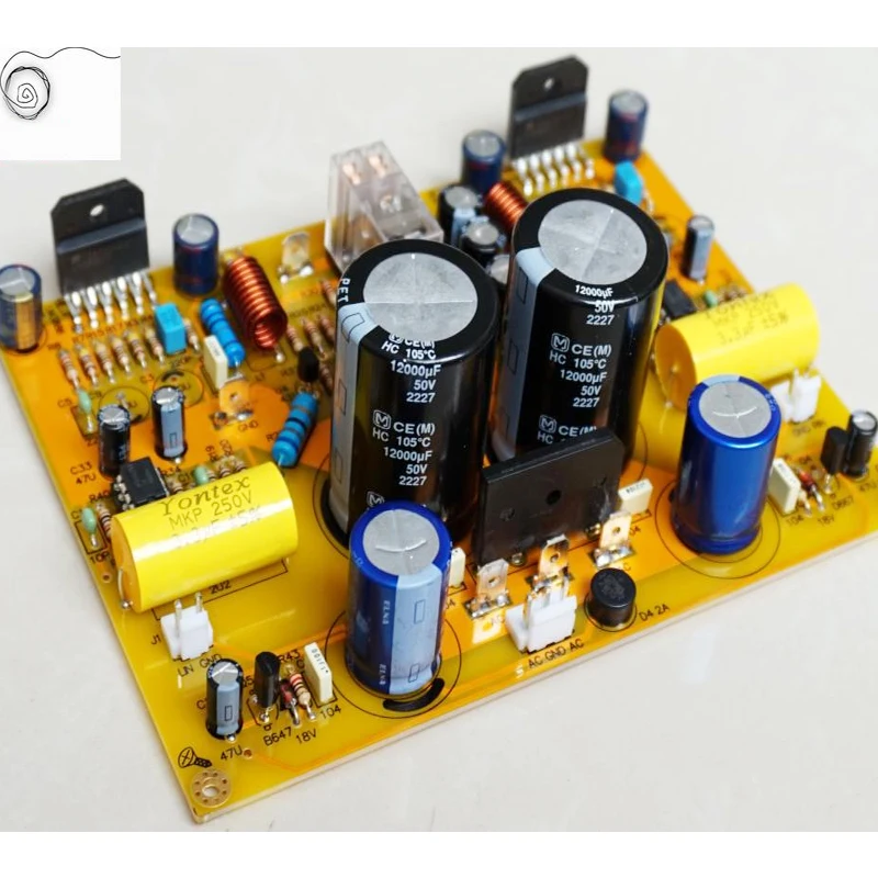

KYYSLB AC Dual 15V ~ 26V Apex LM3886 Amplifier Board 60W * 2 8 Ohms Kit Amplifier Board with With LM4562 Op Amp Finished Board