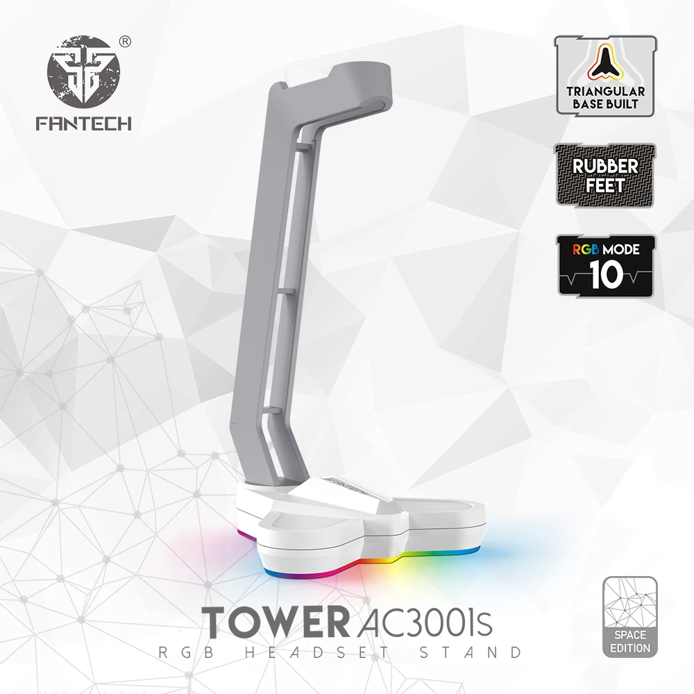 Наушники FANTECH AC3001S RGB с подставкой для наушников 14x15x26 5 см противоскользящие из