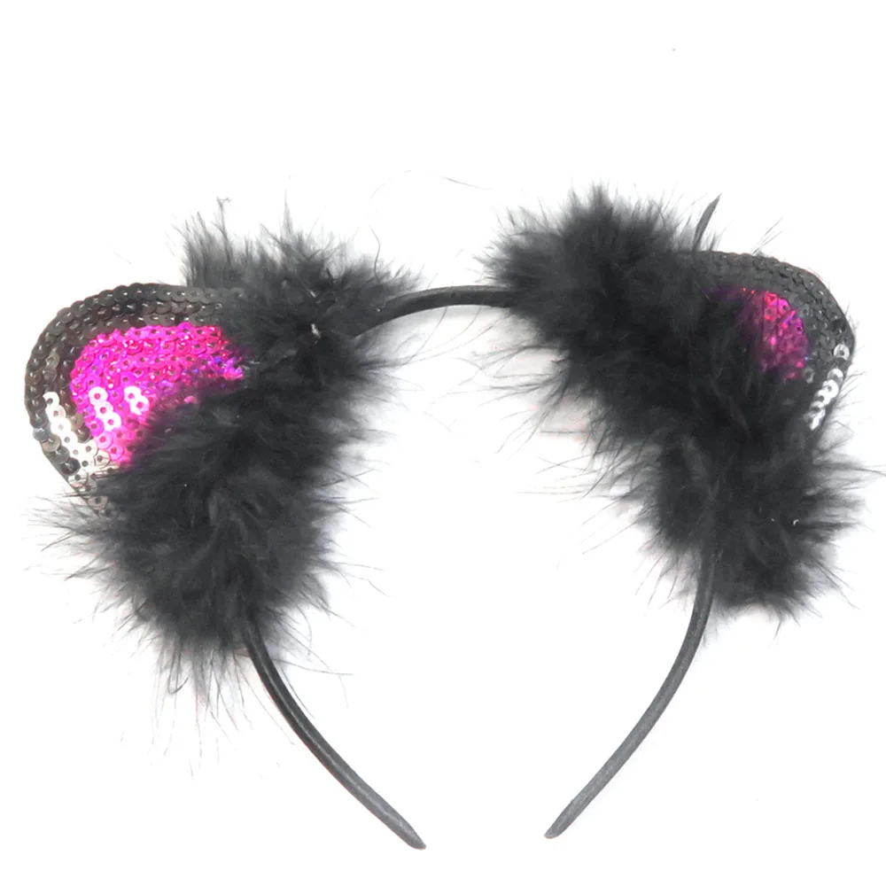 3 шт. праздничная Новинка 2020 повязка на голову с кошачьими ушками и блестками