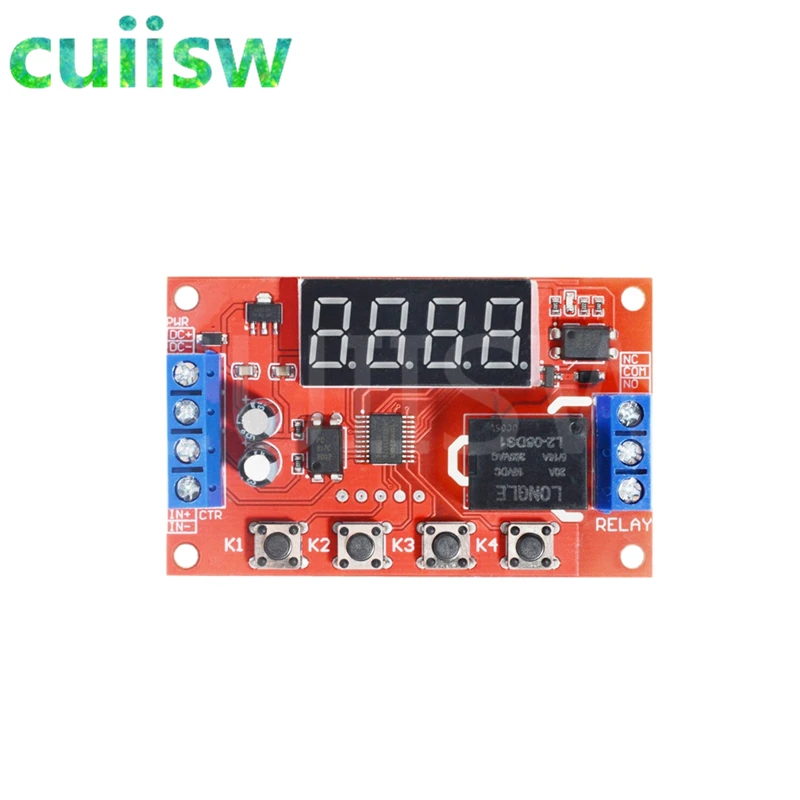 Релейный модуль с регулируемой задержкой времени постоянный ток 5 В 12 24 10 А 32
