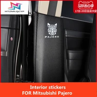 for mitsubishi pajero v73v87v93v95v98v97 modified interior b pillar seat belt protection pad leather accessories