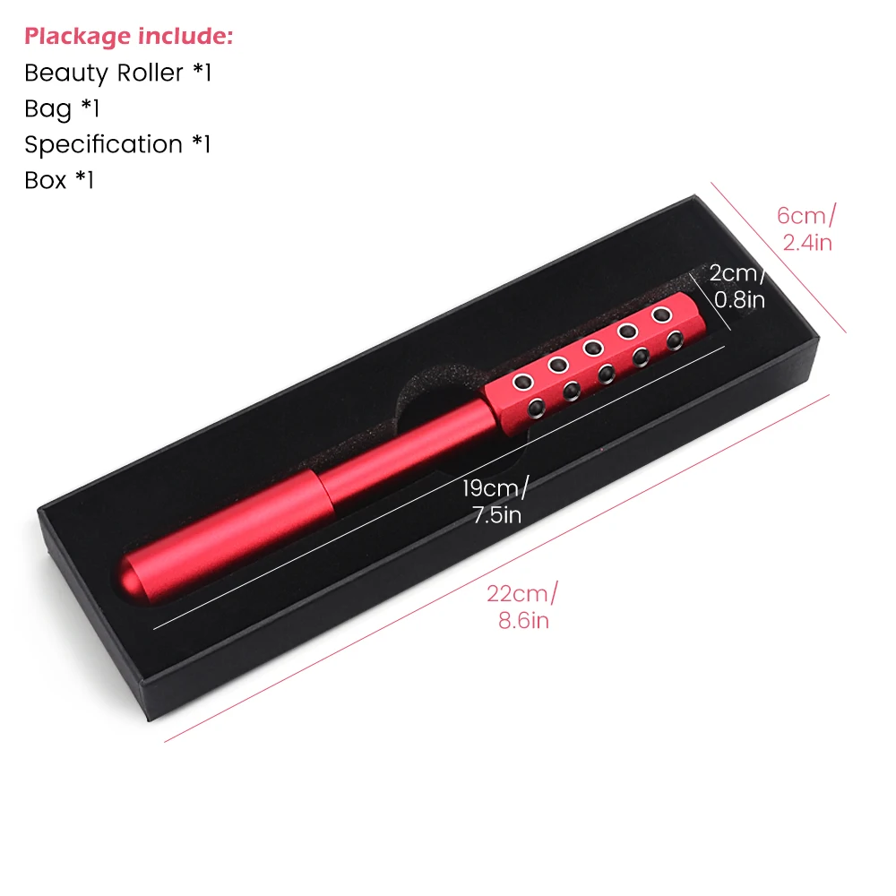 

Newest Germanium Beauty Roller Massager Wand Face Massage Tool Facial Anti-wrinkle Care For Face Lift Up Skin Shape Slim