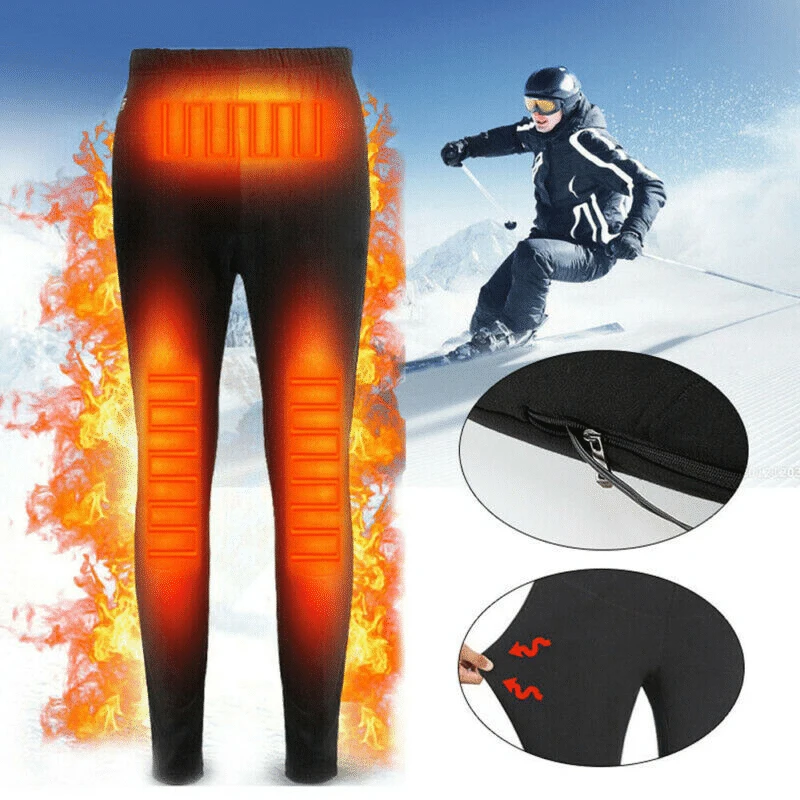 

NEW Self Heating Thermals Pants USB Electric Heated Warm Pants Winter Warmer Heating Trousers Elastic