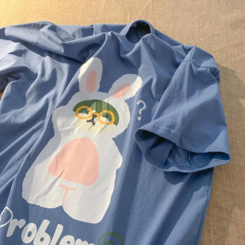 

Футболка женская с круглым вырезом, мультяшный принт, короткий рукав, весна-лето