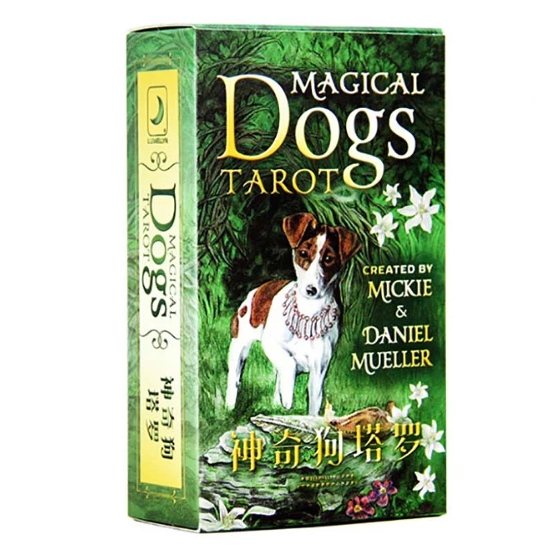 

Magical Dog Tarot Cards Deck Divination Cards Game 12*7cm Cards Chinese Version For Family/Friends Board Game