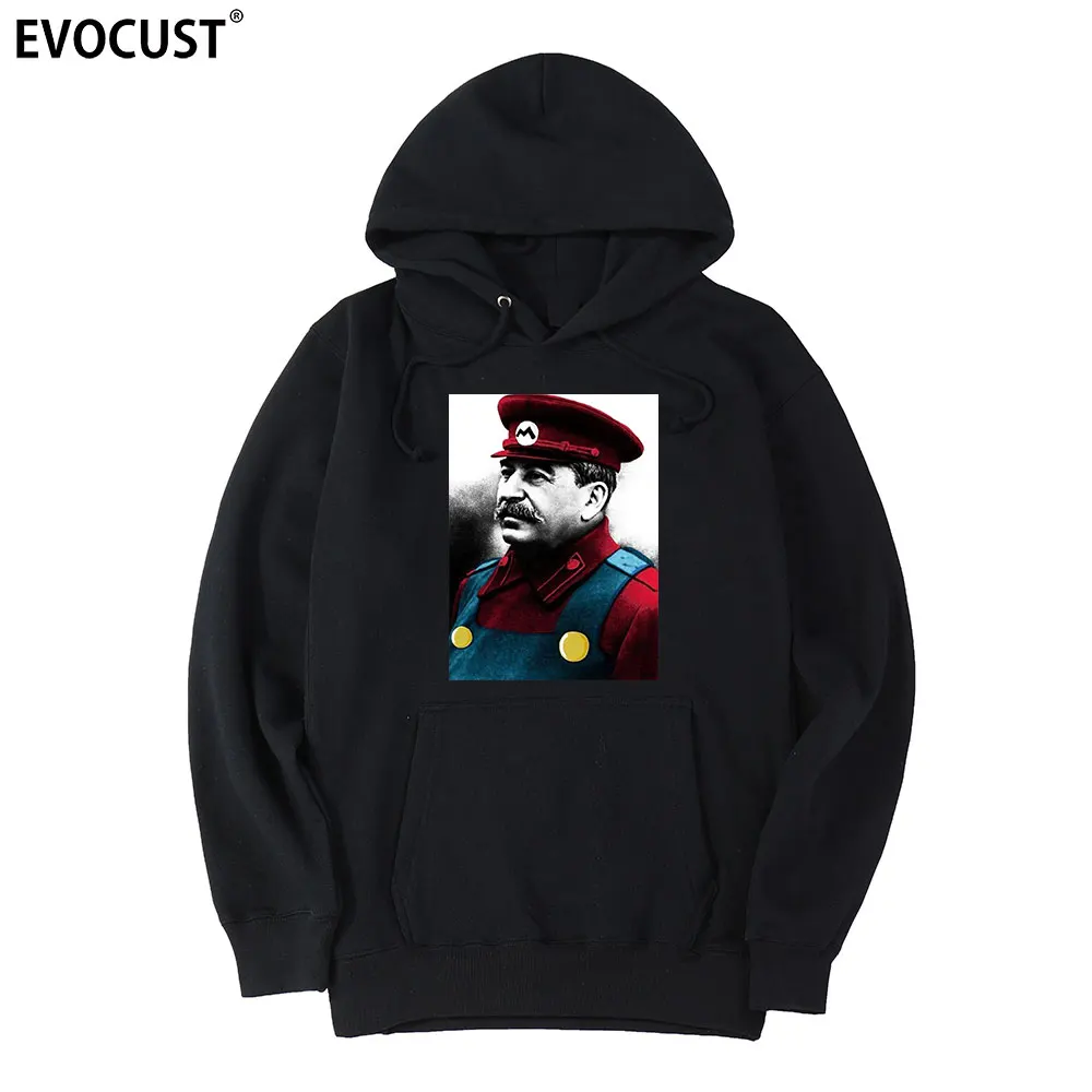 

Милые мужские толстовки с капюшоном СССР Сталин, женские толстовки унисекс из чесаного хлопка