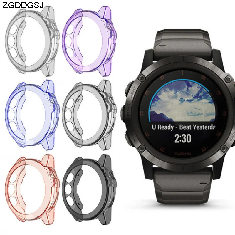

Protector Cover For Garmin Fenix 5 5S 5X Screen Protector Smart Watch Soft TPU Protective Case Shell For Fenix5 5S 5X Plus Film