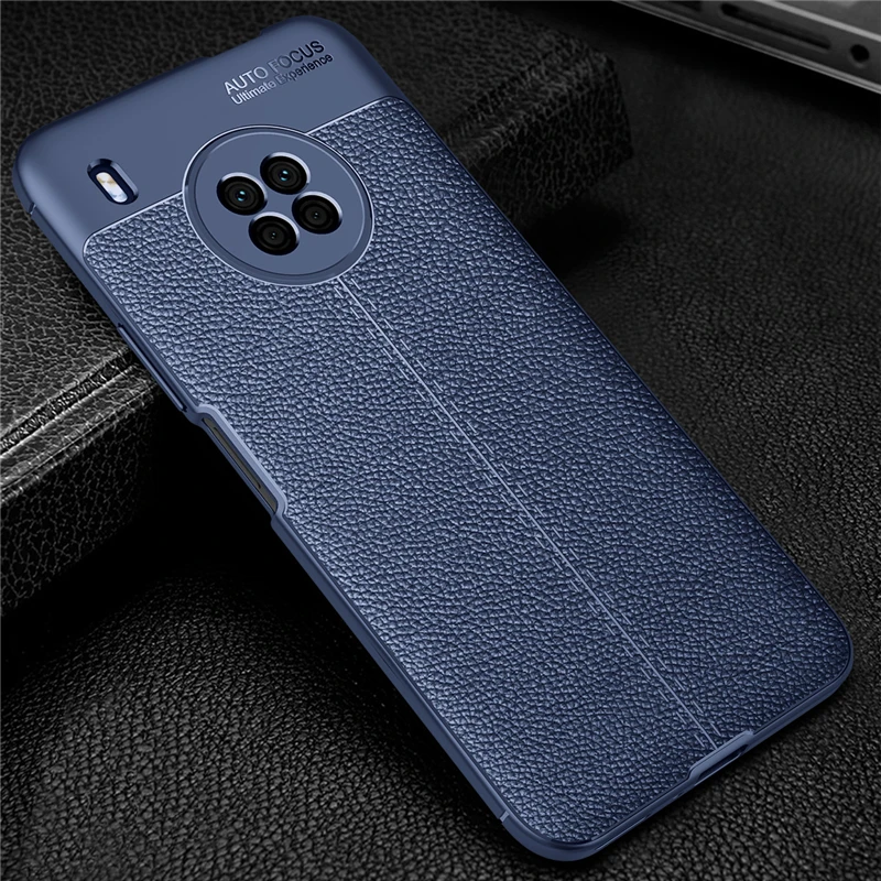 for cover huawei y9a case for huawei y9a capas bumper soft tpu leather for fundas huawei 10x lite p smart 2021 y7a y9a cover free global shipping