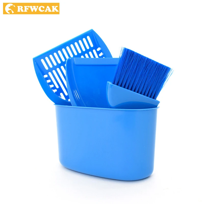 Набор инструментов для чистки домашних животных пластиковый ковш кошачий