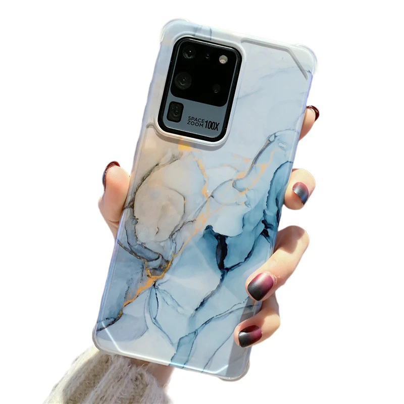 

Роскошный Мраморный чехол для Samsung Galaxy S20 FE Note 10 20 Plus Ultra A50 S A51 A71 S10 A10 S21, Силиконовый противоударный чехол