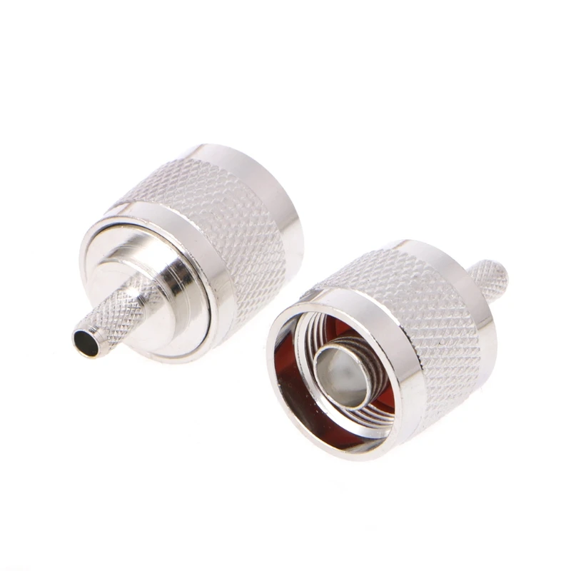 

10Pcs N Male Plug Crimp RG58 RG142 LMR195 RG400 Coaxial Cable Straight Connector D0AC