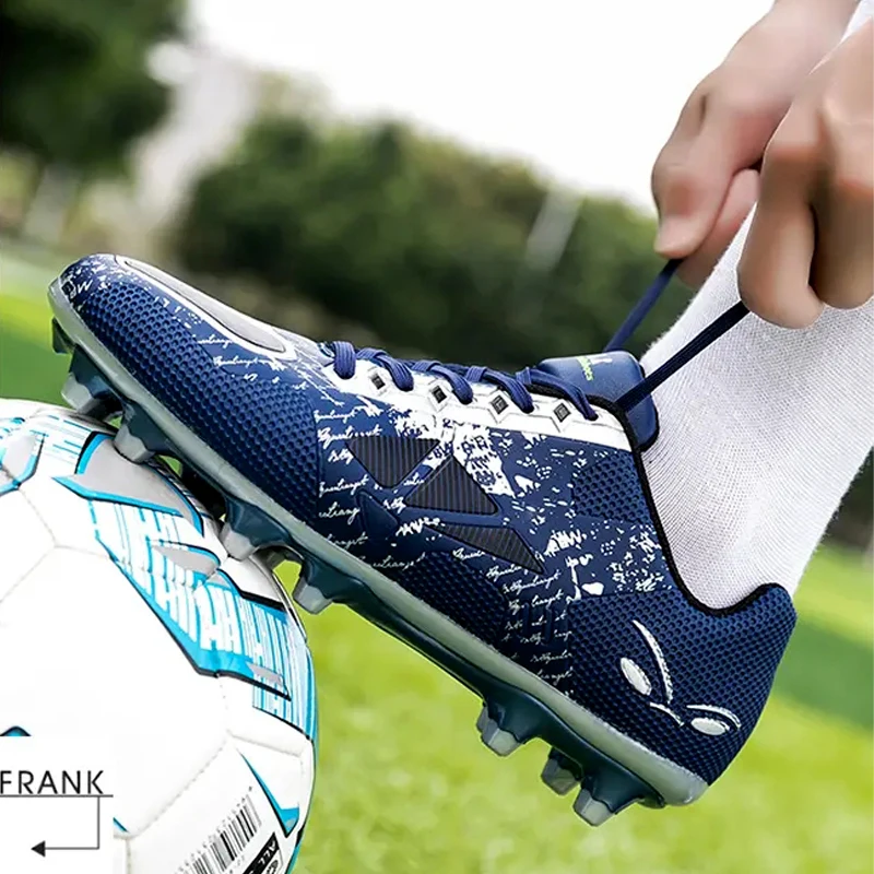 

Men Teenager Outdoor Turf Football Training Shoes Waterproof Soccer Shoes Comfortable Sneakers Non-slip Shoes