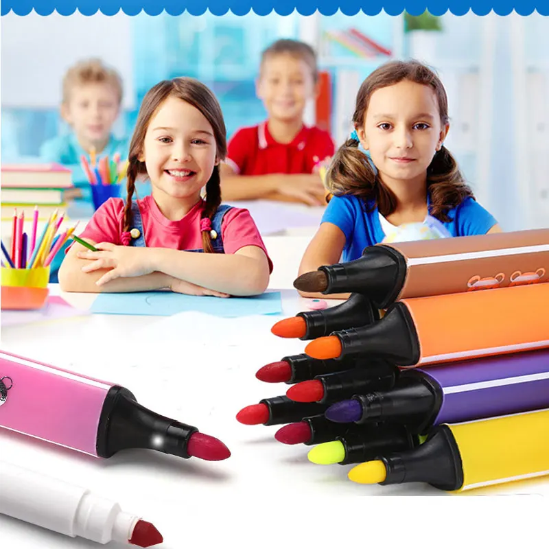 Моющееся Рисование маркером акварельные ручки на основе окрашивающие маркеры