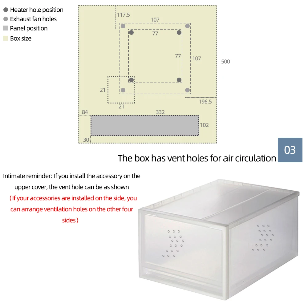 Инкубатор для яиц с автоматическим вентилятором и постоянной температурой