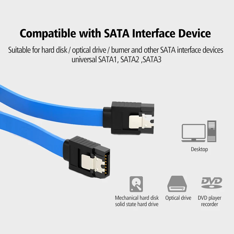 

SATA Cable 3.0 to Hard Drive SSD Adapter HDD Cable Straight 90 Degree Sata 3.0 Cable For Dell Lenovo Gigabyte Motherboard Cables
