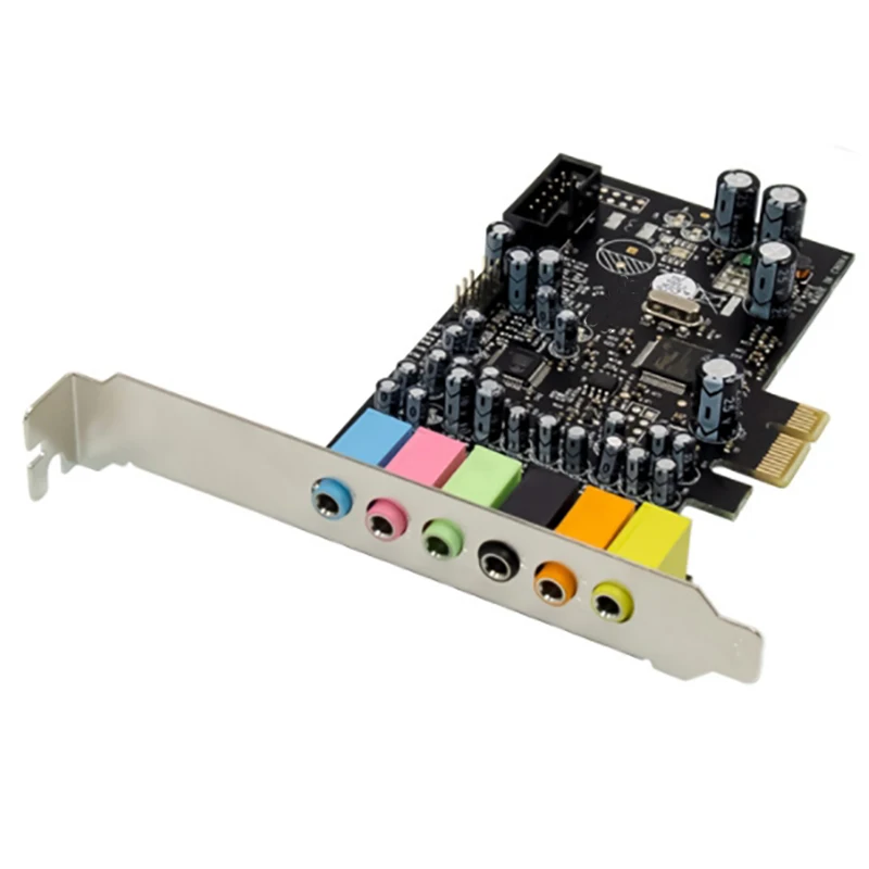 

Pci-E 7.1Ch Optical Fiber Sound Card Hd Audio Sound with Audio Expansion Board 2U Baffle for Pc