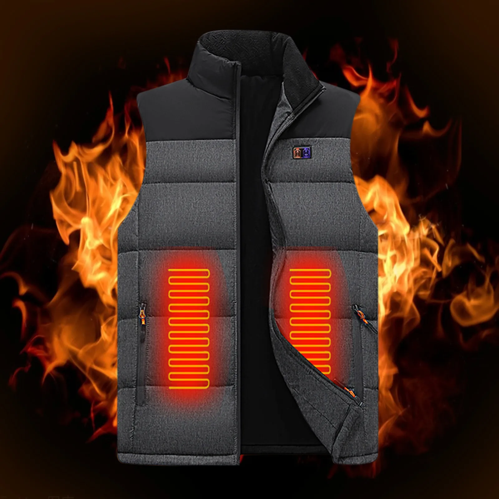 

Жилет с электроподогревом для мужчин и женщин, спортивная одежда с графеновым покрытием, теплое пальто с USB-разъемом для кемпинга